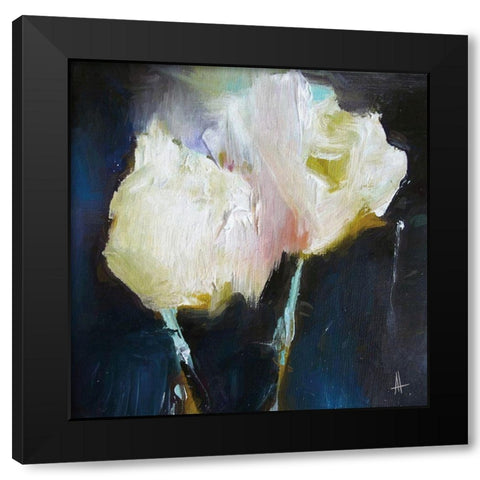 Kissing Jade Black Modern Wood Framed Art Print by Thouthip, Anne