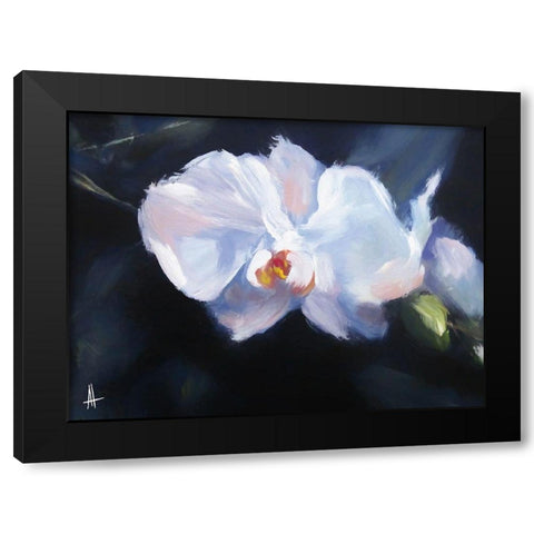 Oriental Beauty Black Modern Wood Framed Art Print with Double Matting by Thouthip, Anne