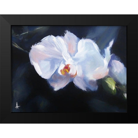 Oriental Beauty Black Modern Wood Framed Art Print by Thouthip, Anne