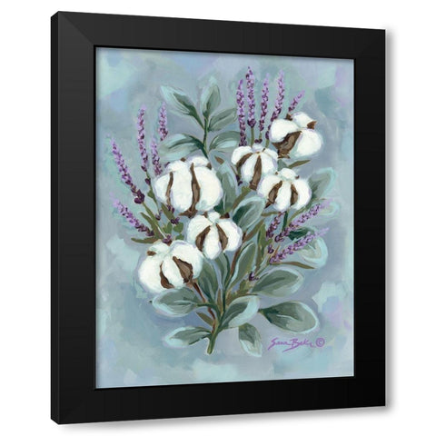 Lavender in the Light I Black Modern Wood Framed Art Print with Double Matting by Baker, Sara