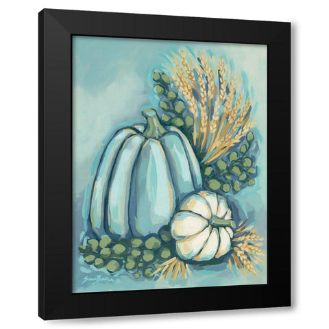 Blue Harvest II Black Modern Wood Framed Art Print by Baker, Sara