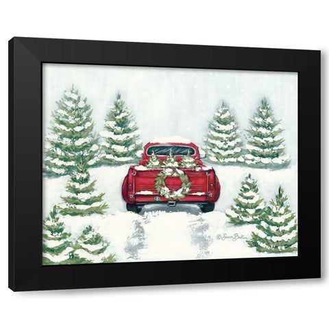Tree Farm Tradition II  Black Modern Wood Framed Art Print with Double Matting by Baker, Sara
