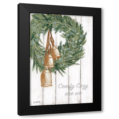 Copper Bells Ring Black Modern Wood Framed Art Print by Baker, Sara