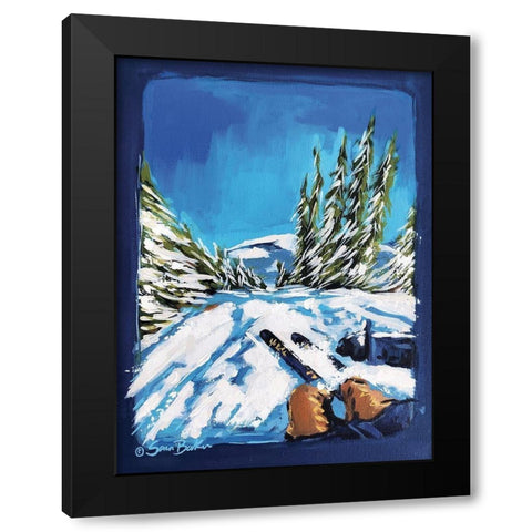 The Rush Black Modern Wood Framed Art Print by Baker, Sara