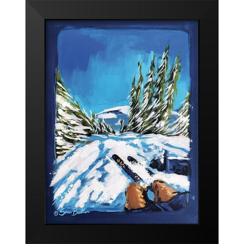 The Rush Black Modern Wood Framed Art Print by Baker, Sara