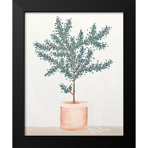Olive Tree Black Modern Wood Framed Art Print by Baker, Sara