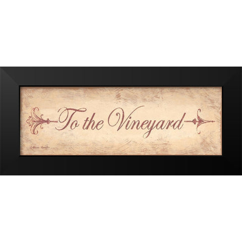 To the Vineyard Black Modern Wood Framed Art Print by Barton, Becca