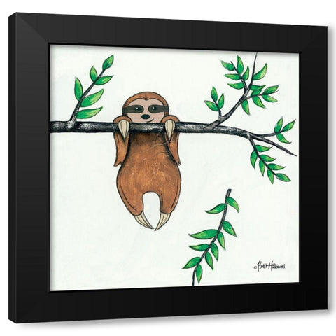 Slo-Mo Fun II Black Modern Wood Framed Art Print by Hallowell, Britt