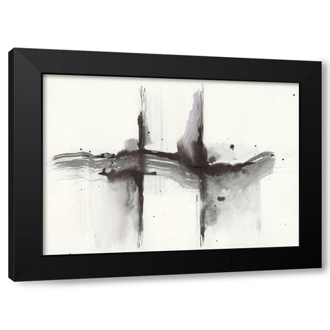 Simplification Series III Black Modern Wood Framed Art Print with Double Matting by Hallowell, Britt