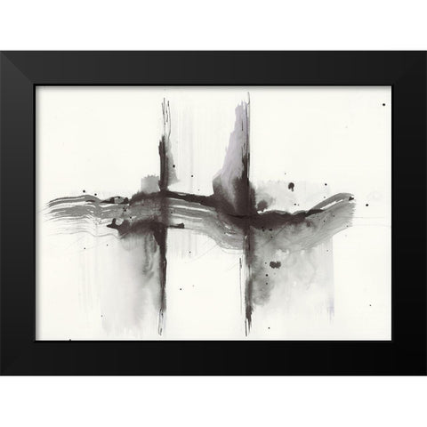 Simplification Series III Black Modern Wood Framed Art Print by Hallowell, Britt