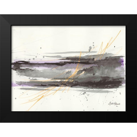 Simplification Series IV Black Modern Wood Framed Art Print by Hallowell, Britt