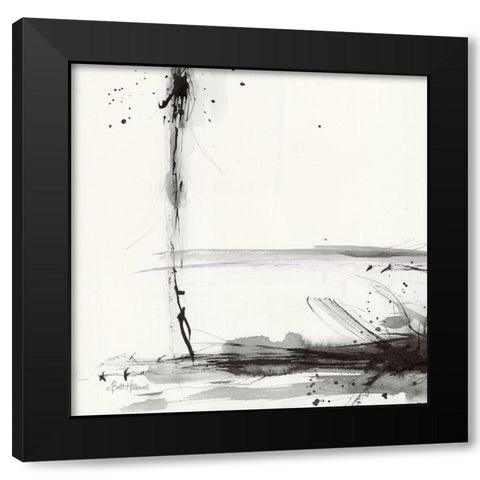Simplification Series V Black Modern Wood Framed Art Print by Hallowell, Britt