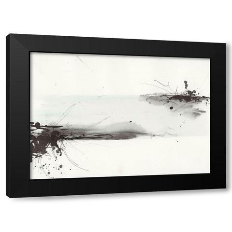 Simplification Series VIII Black Modern Wood Framed Art Print with Double Matting by Hallowell, Britt