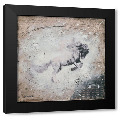 Wild Spirit Black Modern Wood Framed Art Print with Double Matting by Hallowell, Britt