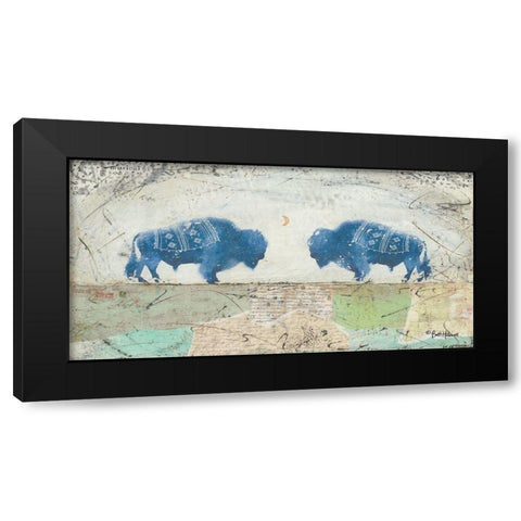 Patchwork Quilt of Life Black Modern Wood Framed Art Print with Double Matting by Hallowell, Britt