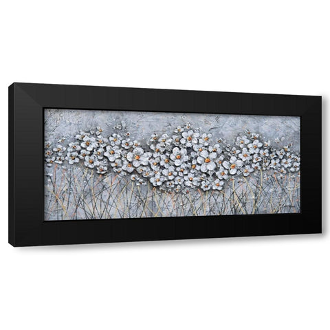 Fields of Pearls Black Modern Wood Framed Art Print by Hallowell, Britt