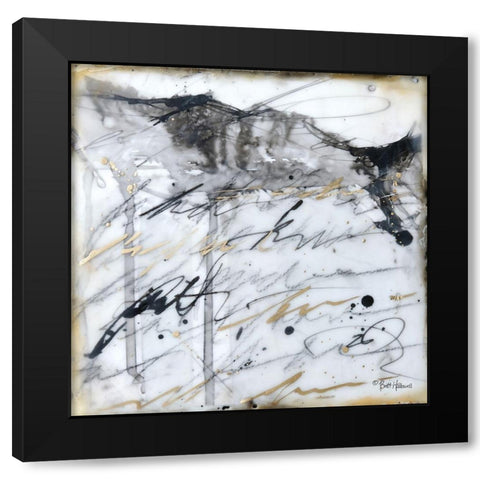 The World is Calling Black Modern Wood Framed Art Print with Double Matting by Halllowell, Britt