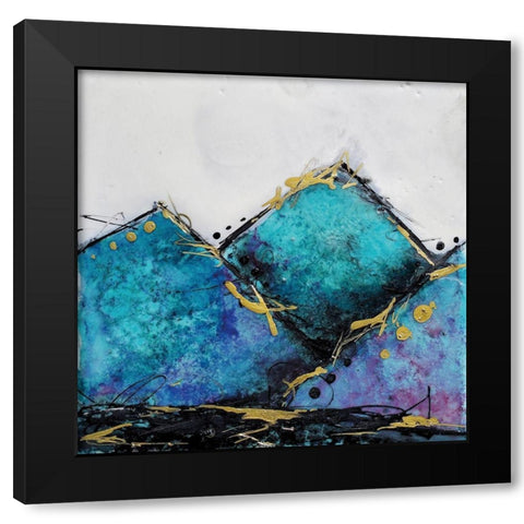 In Mountains or Valleys 1 Black Modern Wood Framed Art Print by Hallowell, Britt