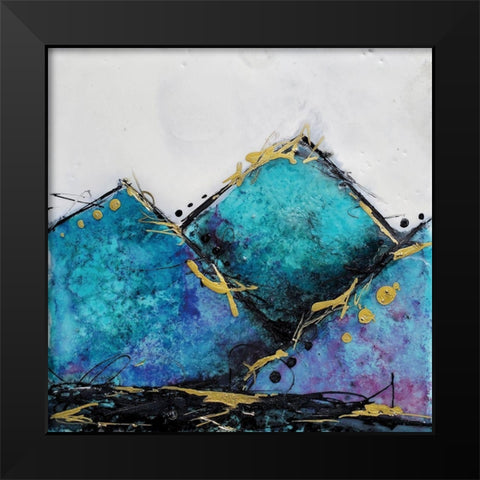 In Mountains or Valleys 1 Black Modern Wood Framed Art Print by Hallowell, Britt