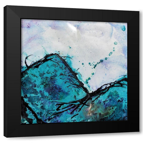 In Mountains or Valleys 2 Black Modern Wood Framed Art Print with Double Matting by Hallowell, Britt