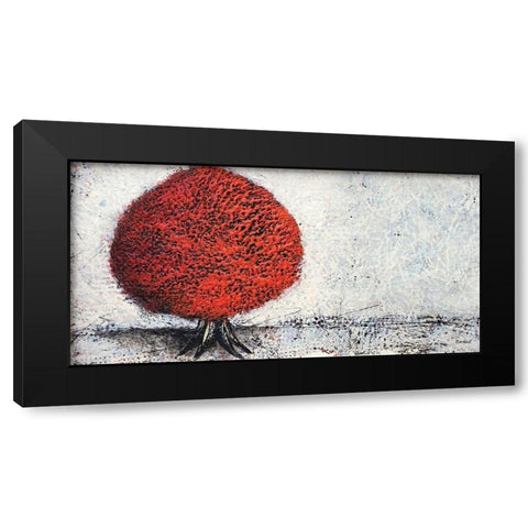 Clinging to Autumn Black Modern Wood Framed Art Print with Double Matting by Hallowell, Britt