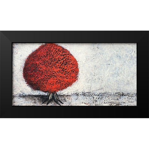 Clinging to Autumn Black Modern Wood Framed Art Print by Hallowell, Britt
