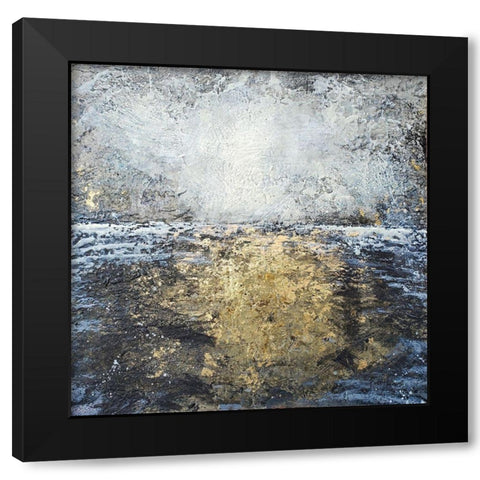 Drifting Black Modern Wood Framed Art Print with Double Matting by Hallowell, Britt