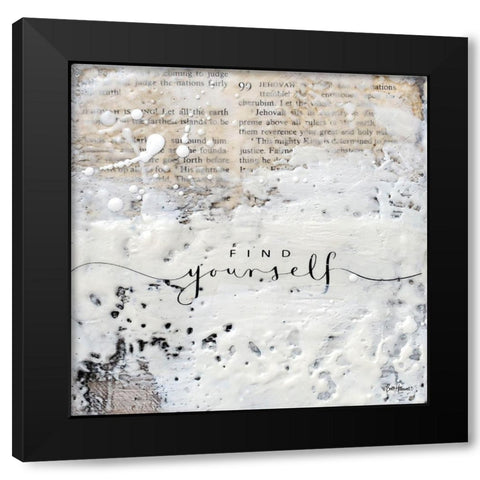 Find Yourself Black Modern Wood Framed Art Print with Double Matting by Hallowell, Britt