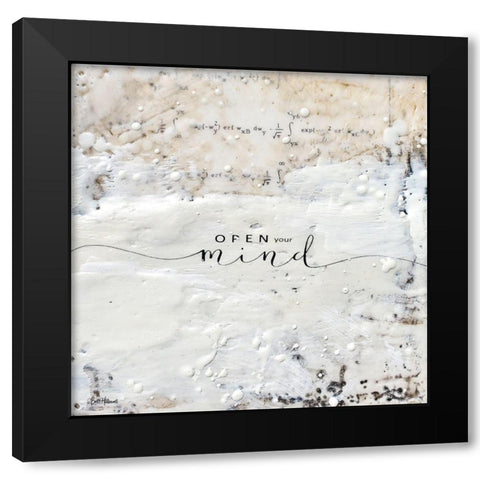 Open Your Mind Black Modern Wood Framed Art Print by Hallowell, Britt