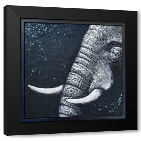 Quiet Strength Black Modern Wood Framed Art Print with Double Matting by Hallowell, Britt