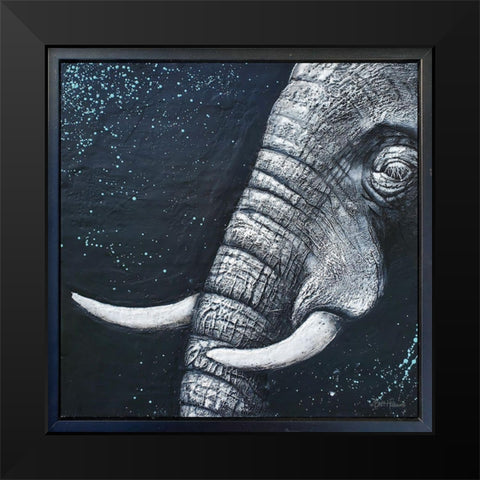 Quiet Strength Black Modern Wood Framed Art Print by Hallowell, Britt