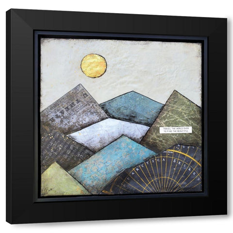 Find the Beautiful Black Modern Wood Framed Art Print with Double Matting by Hallowell, Britt