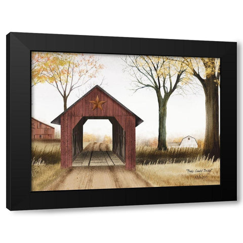 Bucks County Bridge    Black Modern Wood Framed Art Print by Jacobs, Billy