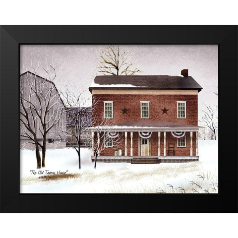 The Old Tavern House  Black Modern Wood Framed Art Print by Jacobs, Billy