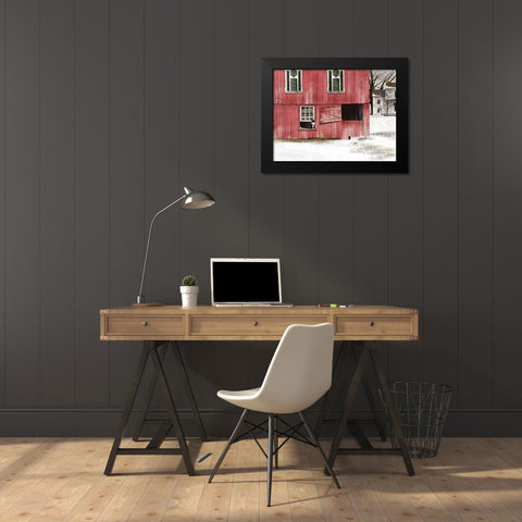The Mouser  Black Modern Wood Framed Art Print by Jacobs, Billy