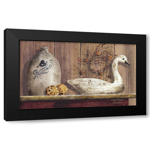 Simple Pleasures           Black Modern Wood Framed Art Print with Double Matting by Jacobs, Billy