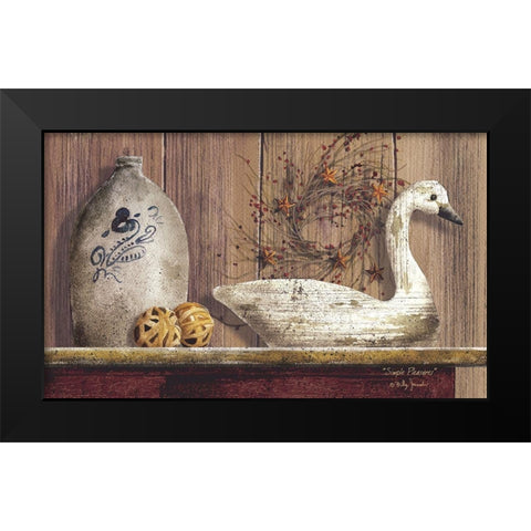 Simple Pleasures           Black Modern Wood Framed Art Print by Jacobs, Billy