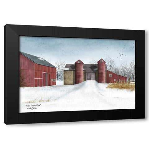 Bucks County Farm Black Modern Wood Framed Art Print by Jacobs, Billy