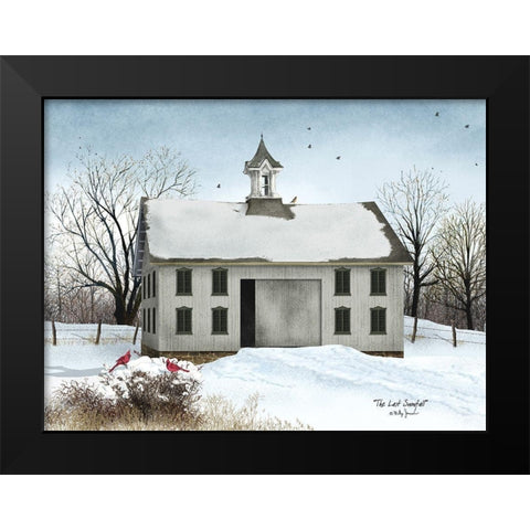 The Last Snowfall   Black Modern Wood Framed Art Print by Jacobs, Billy