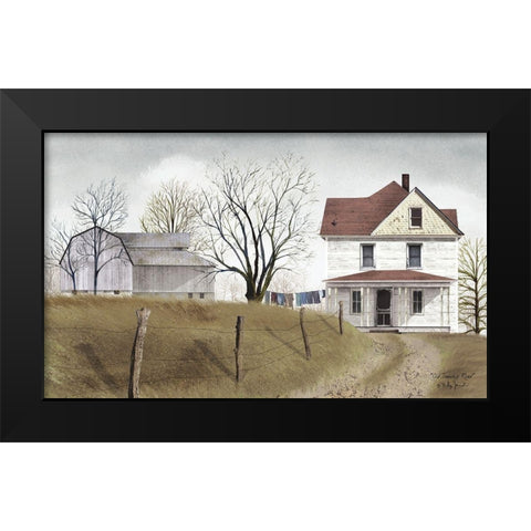 Old Township Road       Black Modern Wood Framed Art Print by Jacobs, Billy