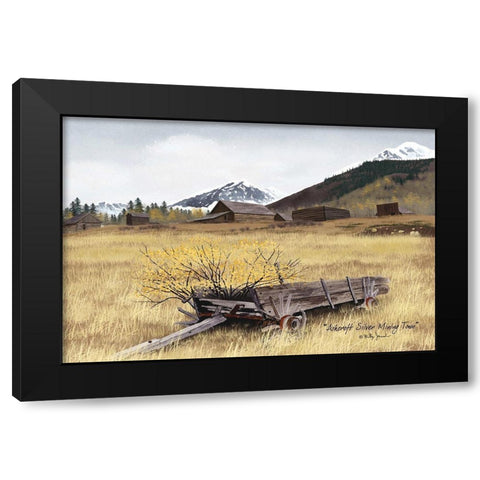 Ashcroft Silver Mining Town Black Modern Wood Framed Art Print by Jacobs, Billy