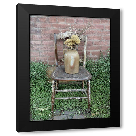 Bouquet Black Modern Wood Framed Art Print by Jacobs, Billy