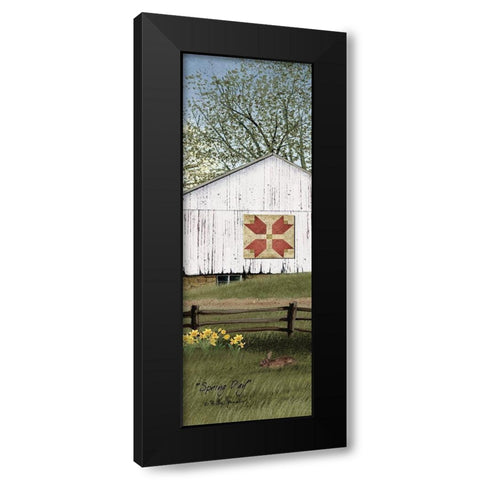Spring Day Black Modern Wood Framed Art Print with Double Matting by Jacobs, Billy