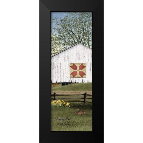 Spring Day Black Modern Wood Framed Art Print by Jacobs, Billy