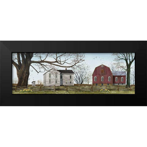 Spring Morning Black Modern Wood Framed Art Print by Jacobs, Billy