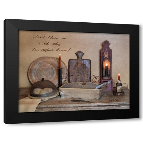 Bountiful Grace Black Modern Wood Framed Art Print with Double Matting by Jacobs, Billy