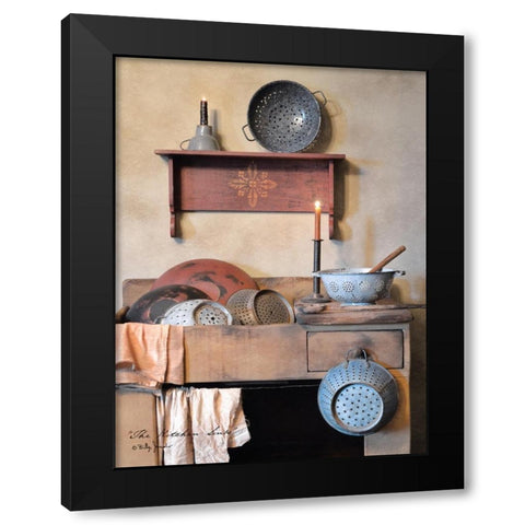The Kitchen Sink Black Modern Wood Framed Art Print by Jacobs, Billy