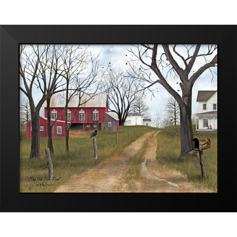 The Old Dirt Road Black Modern Wood Framed Art Print by Jacobs, Billy