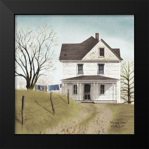 Morning Chores Black Modern Wood Framed Art Print by Jacobs, Billy