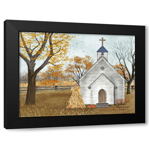 Blessed Assurance Black Modern Wood Framed Art Print with Double Matting by Jacobs, Billy